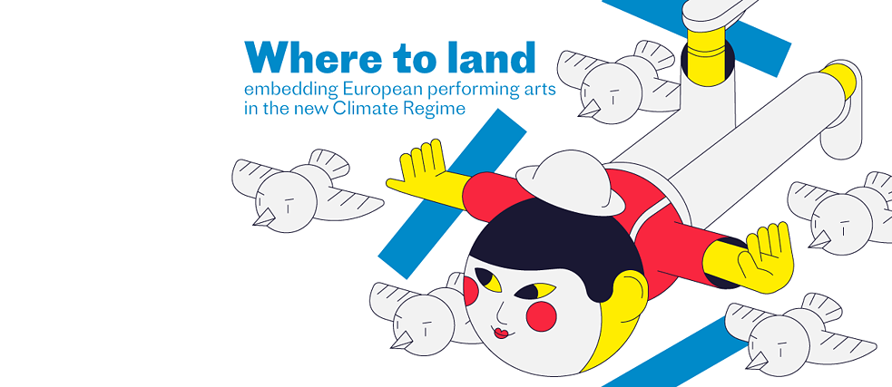 Where to Land – embedding European performing arts in the new Climate Regime | Key Visual: Institut Françaisn