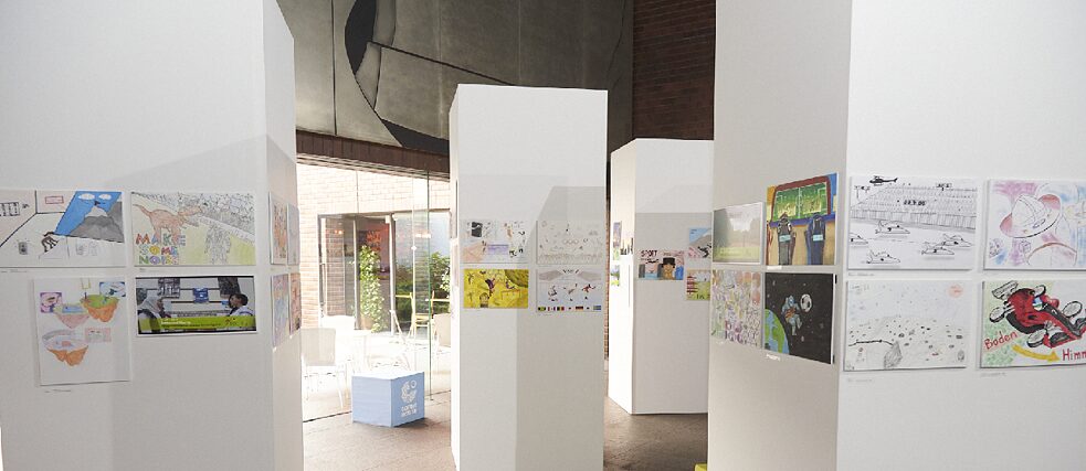 QR Code zur PASCH Ausstellung „Sport der Zukunft“