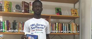 PAUL MENSAH DU GHANA &copy; ©Library Aid selfie PAUL MENSAH DU GHANA