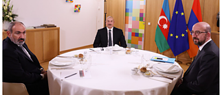 President of the European Council meets Nikol Pashinyan and Ilham Aliyev on December 14, 2021 (Official publication of the European Council)