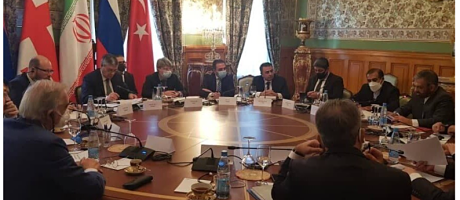 3+3 format meeting in Moscow on December 10, 2021 (Ministry of Foreign Affairs of Iran Official Publication)
