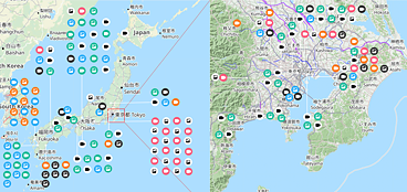 Interaktive Japan Karte