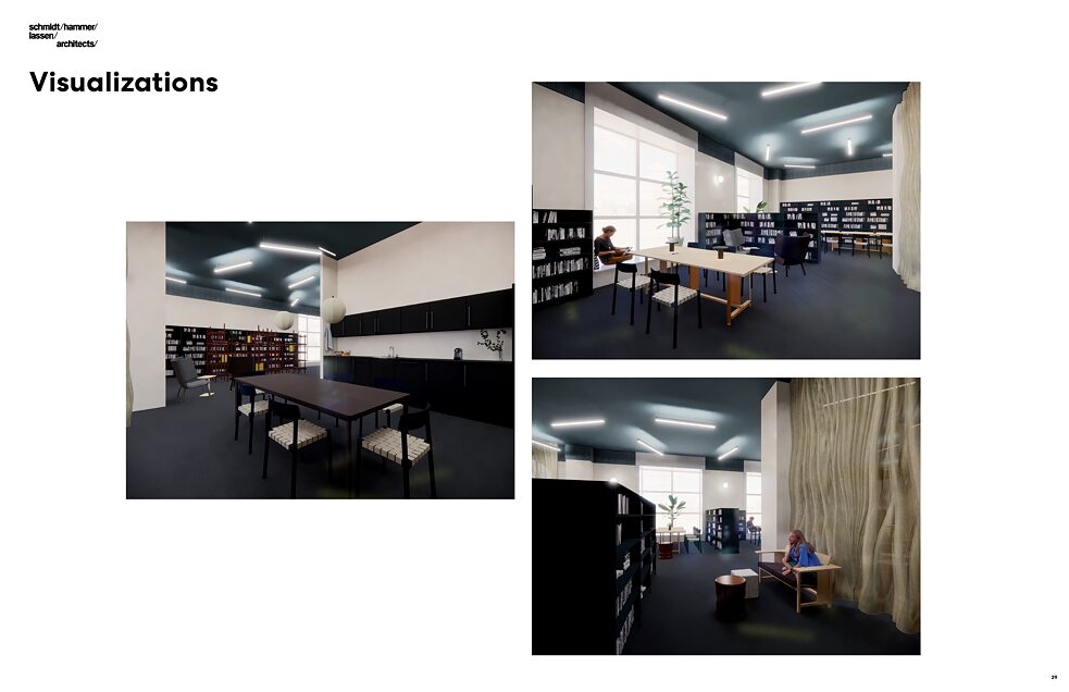 Bibliothek Raumkonzept Visualisierung 1