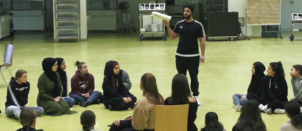 Übungen bei den Theaterproben