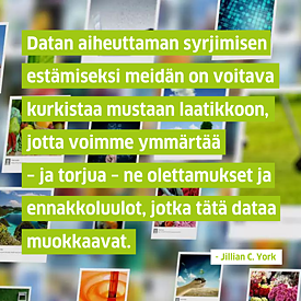 Kleine Bilder schweben in der Luft