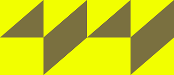 fundo amarelo com formas geométricas marrom, como identidade visual do projeto