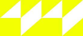 gelber Hintergrund mit weißen geometrischen Formen als visuelle Identität des Projekts