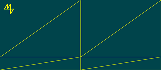 imagem com fundo verbe e formas geométricas amarelas