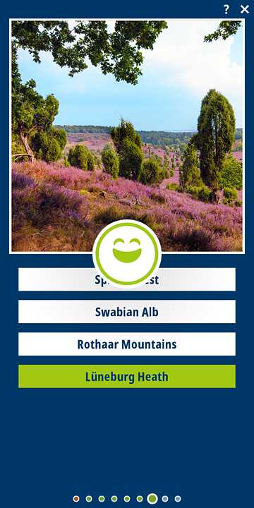 Screenshot of the app: Deutschland.Kennen.Lernen | Picture quiz