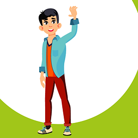 Kawin waves his hand