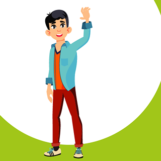 Kawin waves his hand