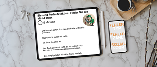 Fehlerdetektiv © Foto: Dr. Steffi Krause Fehlerdetektiv