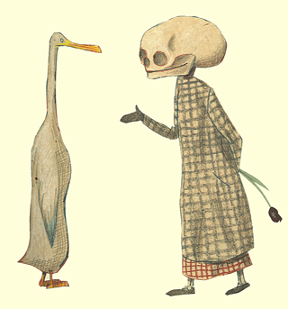 Bild "Ente, Tot und Tulpe"