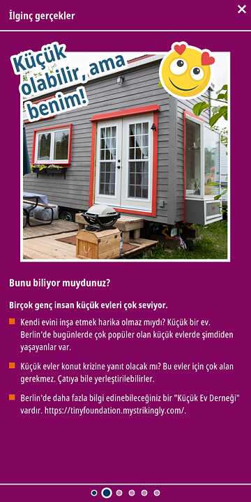 Bilgiler içeren slayt gösterisi