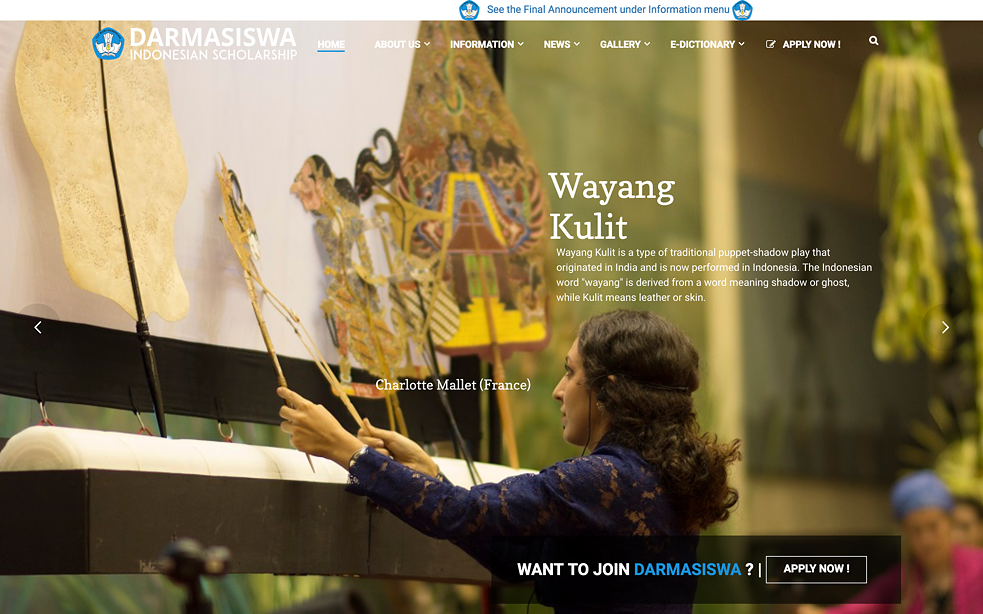 Webpage Darmasiswa