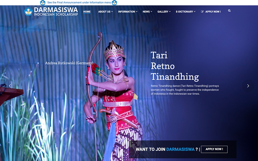 Webpage Darmasiswa