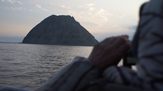 Der Berg Mesa ist eine kleine Formation in der Mitte des Lena-Deltas.