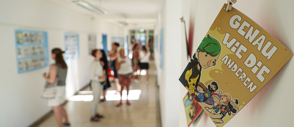 Eröffnung der Comic-Ausstellung im Goethe-Institut Schwäbisch Hall
