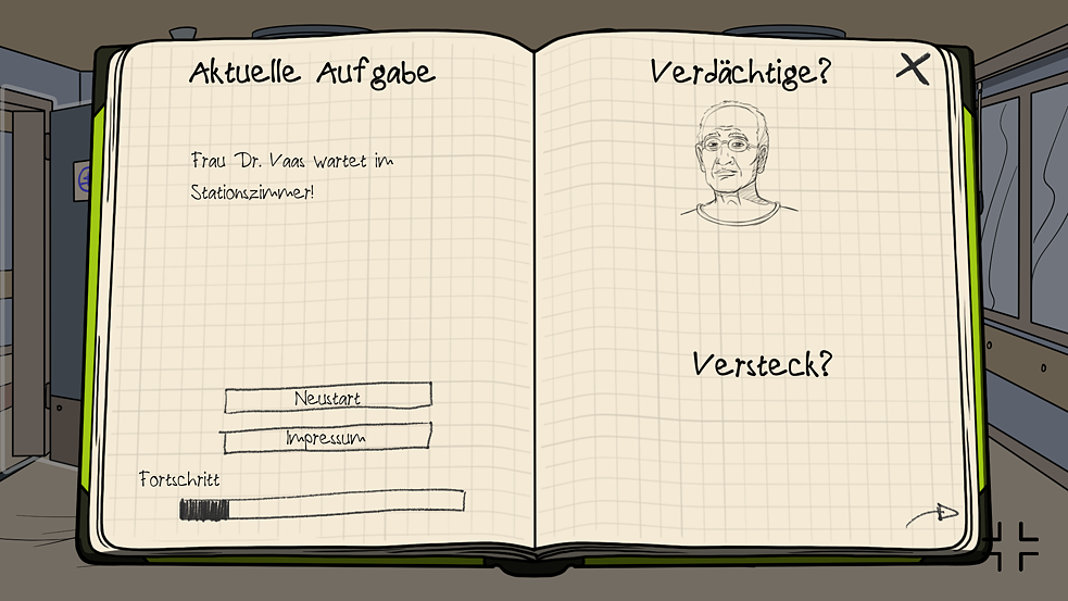 Screenshot aus dem Spiel "Undercover-Mission im Krankenhaus"