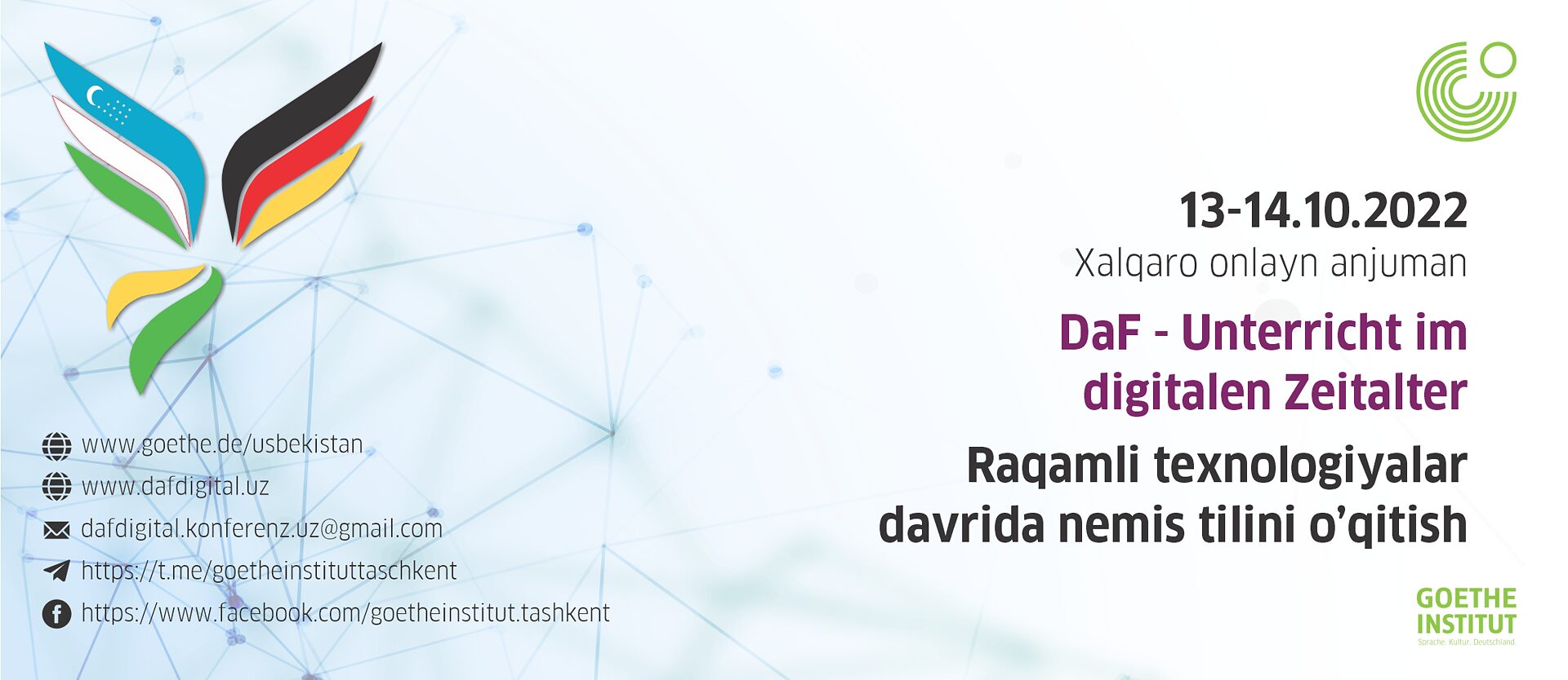 Anjuman Raqamli texnologiyalar davrida nemis tilini o'qitish Goethe