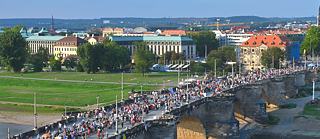Das Gastmahl auf der Augustusbrücke in Dresden 2022