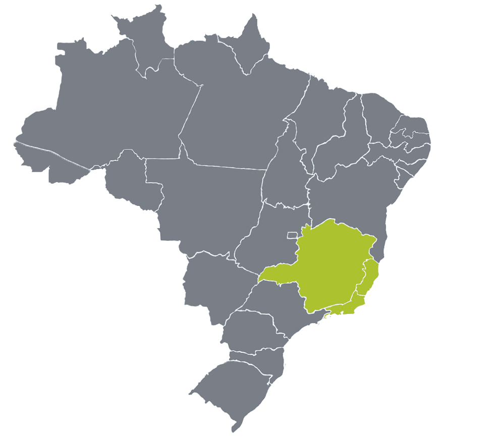 Rio de Janeiro, Minas Gerais, Espírito Santo 