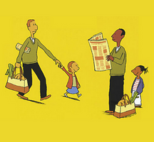 Imagen "Cómo le quité a papá el miedo a los extranjeros" &copy; © Hanser Verlag Imagen "Cómo le quité a papá el miedo a los extranjeros"