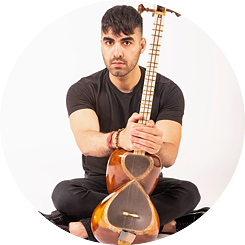 Shayan Coohe with Instrument