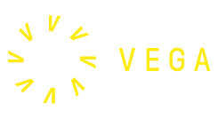 Gelbes Logo von Vega Scene