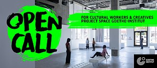 Key Art Open Call for Cultural Workers and Creatives © Design: +3mm © Goethe-Institut Los Angeles Key Art Open Call for Cultural Workers and Creatives