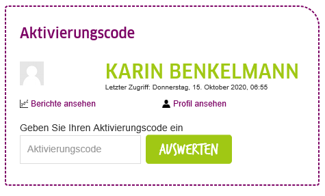 Aktivierungscode 