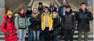 Gruppenfoto im Museum