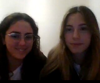 Miranda Brencio (sinistra) e Benedetta Pimpinelli (destra), studentesse del Liceo "Pieralli" di Perugia  