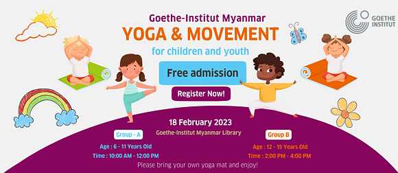 ကလေးများနဲ့လူငယ်များအတွက် „Yoga & Movement” အစီအစဉ် 