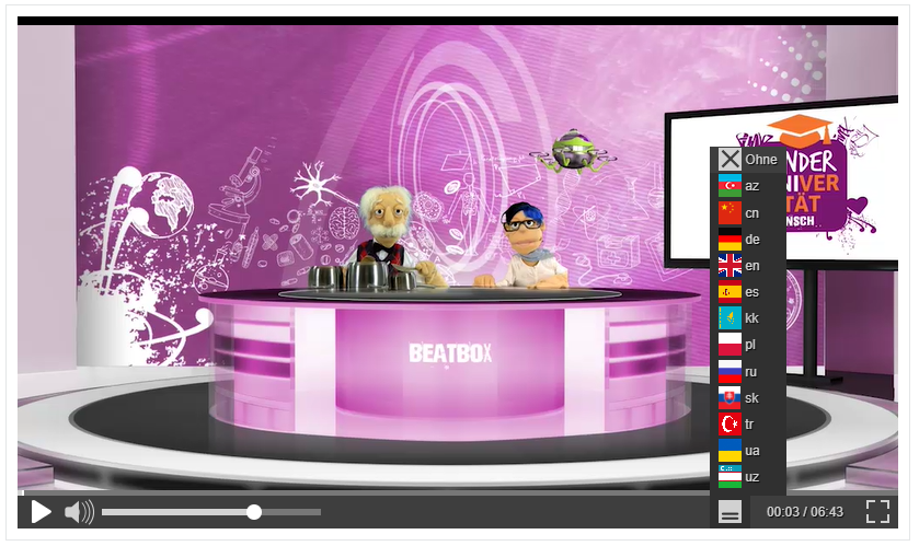 Video mit Untertiteln