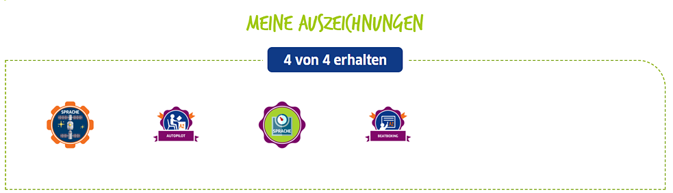Seite Meine Auszeichnungen