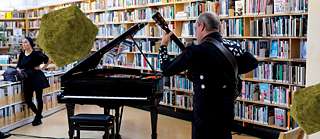 Marc Sinan Company presenting Oumuamua at the Nordic House Library