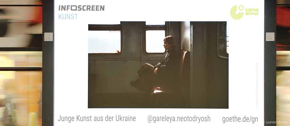 Eine Fotografie der Künstlerin Natalia Kolesnikova aus Luhansk