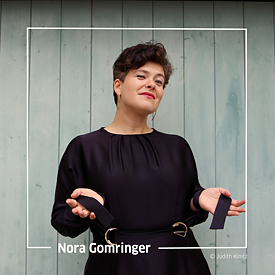 Kasvokuva kirjalija Nora Gomringerista