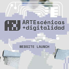 Flyer ARTEscénicas + digitalidad