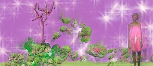 eine Live-Performance mit Vortrag und Vorführung 