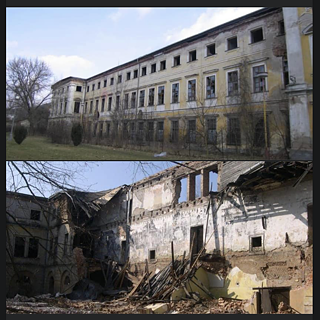 Dlouhá Loučka ist ein Dorf in Tschechien. Es gibt 2000 Einwohner. Wir haben hier ein Schloss, das fast völlig verfallen ist. Ich warte nur darauf, dass es abstürzt.