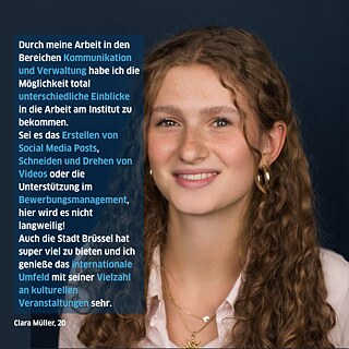 Clara Müller erzählt von ihrem Alltag als internationale Jugendfreiwillige