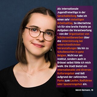 Meret Heimann erzählt von ihrem Alltag als internationale Jugendfreiwillige