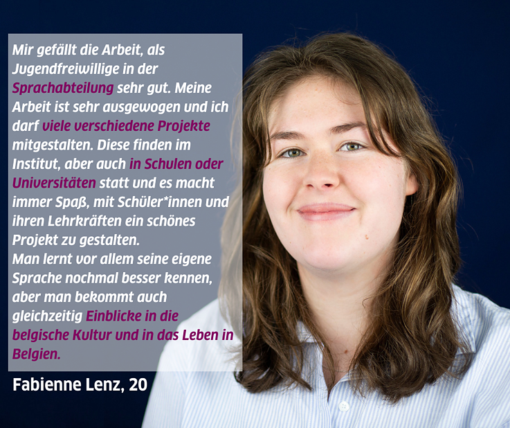 Fabienne Lenz erzählt von ihrem Alltag als internationale Jugendfreiwillige