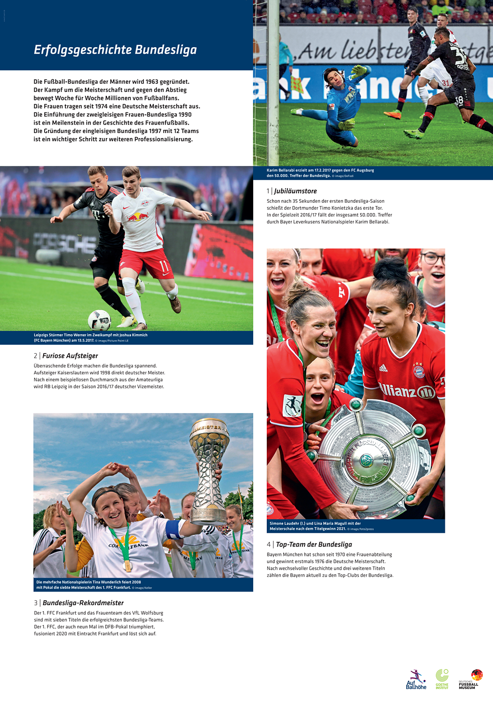 Poster über die Bundesliga
