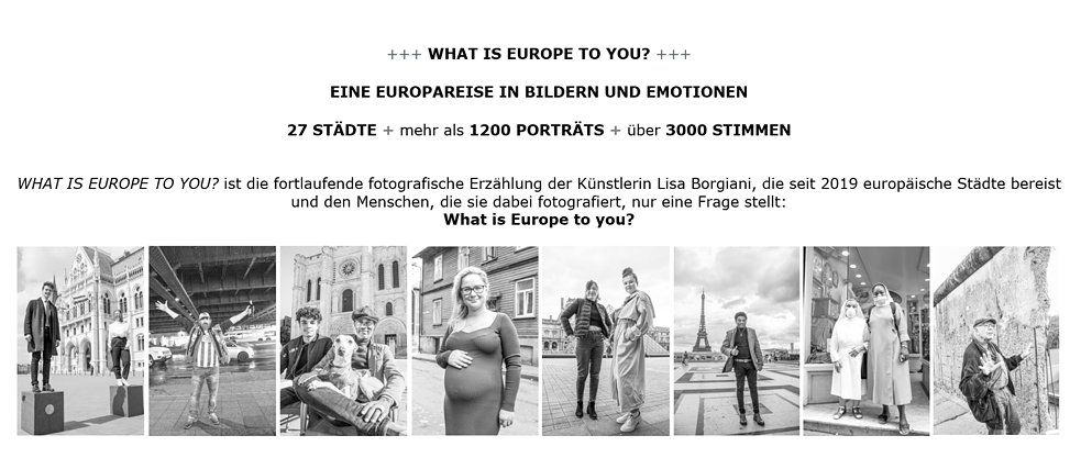 What is Europe to you? Fotoausstellung vom 31.05.–25.08.2023 