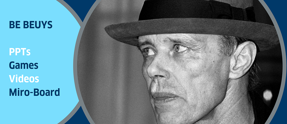 In a log-boat of eight metres length Joseph Beuys crosses the river Rhein and returns symbolically to the Academy of Arts (20.10.1973) which he had to leave without notice due to his occupation of the office as a protest against the rejection of students. | usage worldwide
