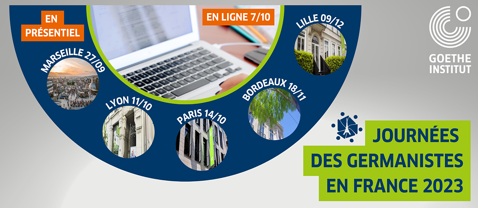 Bilder von den verschiedenen Gebäuden der Goethe-Institute in Paris anlässlich des Deutschlehrer*innentags