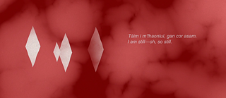 Video Screen with red and abstract shapes &copy; Stefany Smolkina/Dunk Murphy Susurration